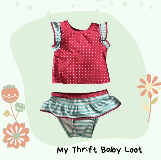 2 piece swimsuit for baby girl
